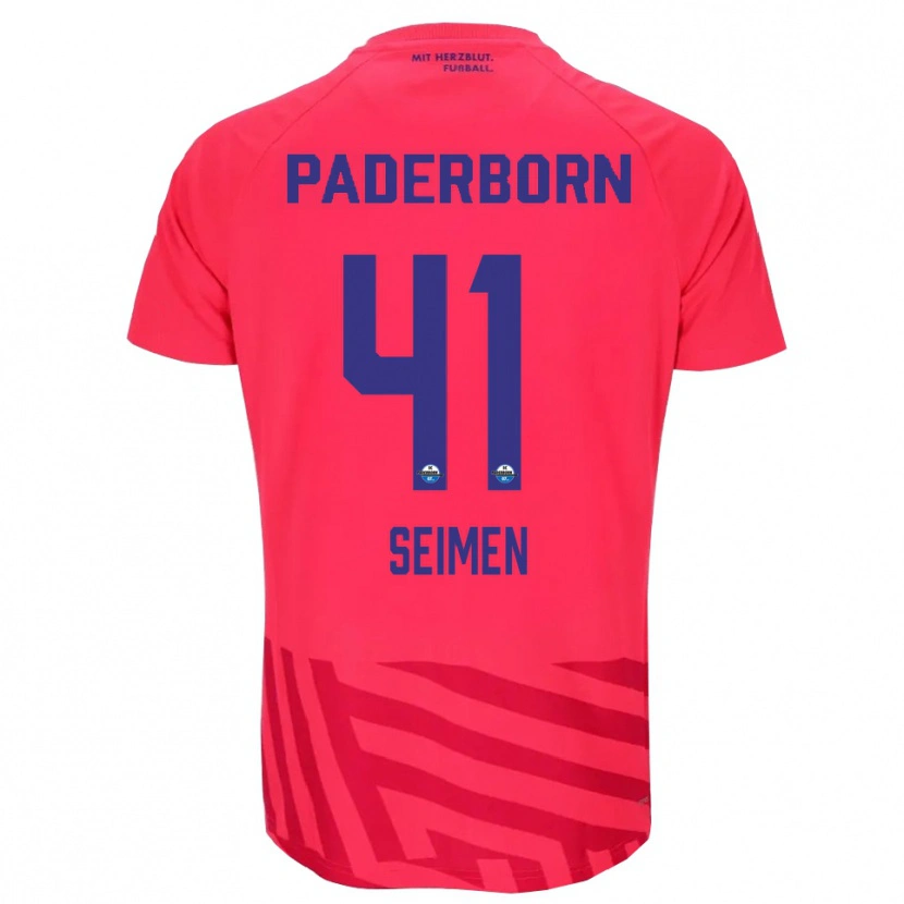 Danxen Heren Dennis Seimen #41 Rood Zwart Keepersshirt 2025/26 T-Shirt België