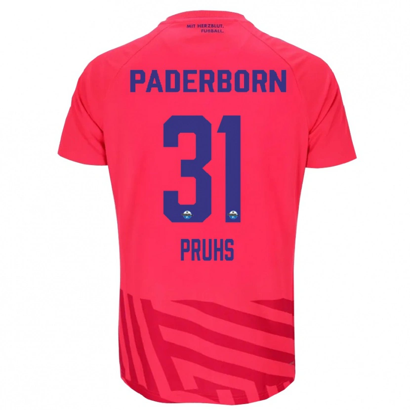 Danxen Heren Florian Pruhs #31 Rood Zwart Keepersshirt 2025/26 T-Shirt België