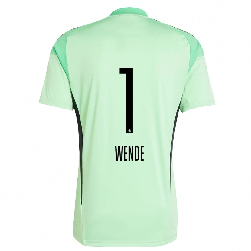 Danxen Heren Johanna Wende #1 Licht Groen Zwart Keepersshirt 2025/26 T-Shirt België