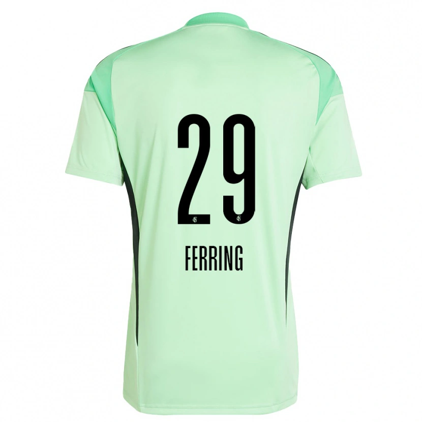 Danxen Heren Johannes Ferring #29 Licht Groen Zwart Keepersshirt 2025/26 T-Shirt België