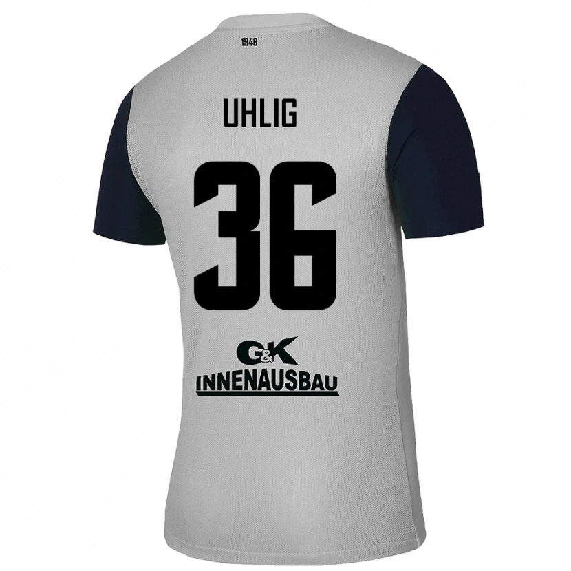 Danxen Heren Max Uhlig #36 Grijs Zwart Keepersshirt 2025/26 T-Shirt België