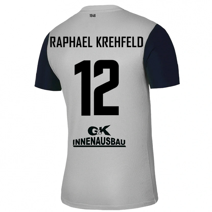 Danxen Heren Luca Raphael Krehfeld #12 Grijs Zwart Keepersshirt 2025/26 T-Shirt België