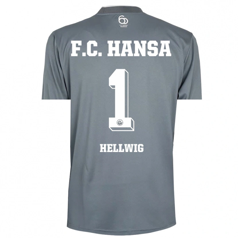 Danxen Heren Merle Hellwig #1 Lichtgrijs Wit Keepersshirt 2025/26 T-Shirt België