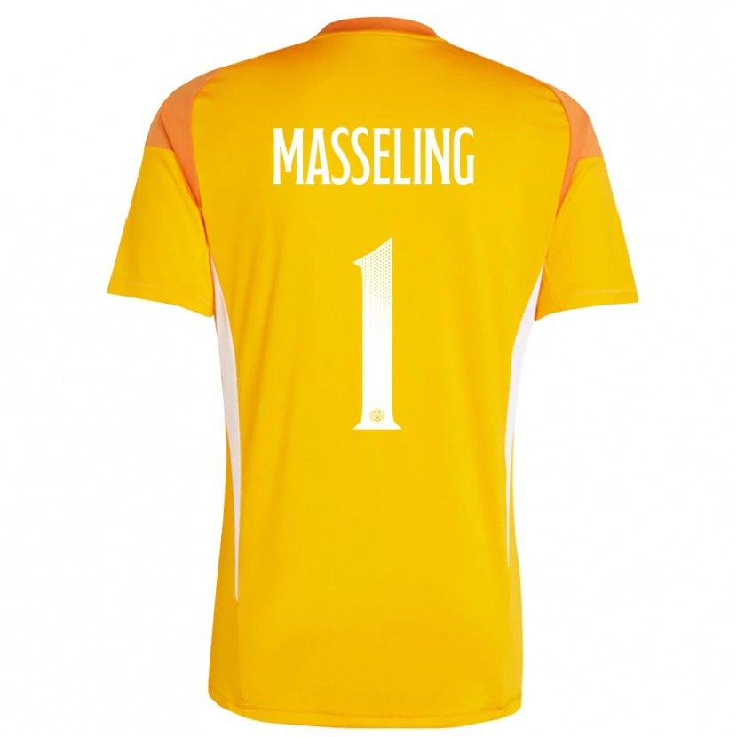 Danxen Heren Jihan Masseling #1 Oranje Wit Keepersshirt 2025/26 T-Shirt België