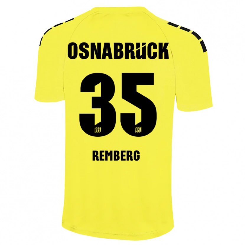 Danxen Heren Mats Remberg #35 Geel Zwart Keepersshirt 2025/26 T-Shirt België