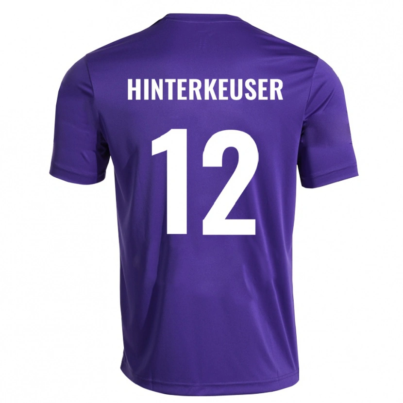 Danxen Heren Thomas Hinterkeuser #12 Paars Wit Keepersshirt 2025/26 T-Shirt België