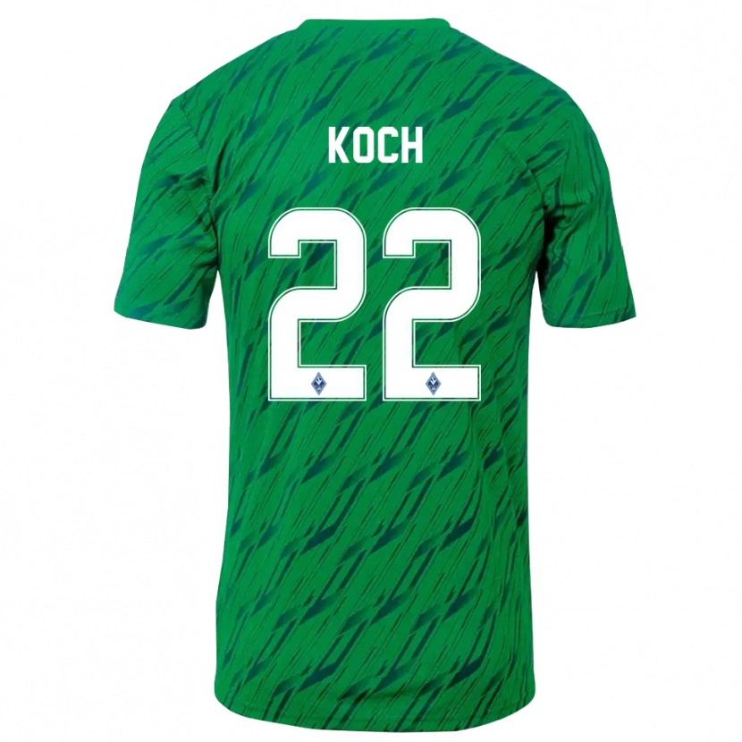 Danxen Heren Nico Koch #22 Groen Wit Keepersshirt 2025/26 T-Shirt België