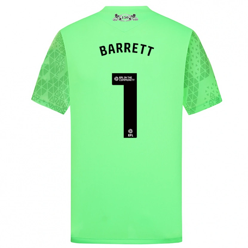 Danxen Heren Jack Barrett #1 Fluorescerend Groen Keepersshirt 2025/26 T-Shirt België
