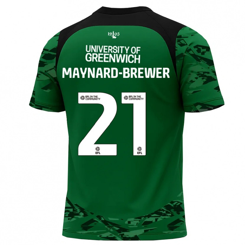 Danxen Heren Ashley Maynard-Brewer #21 Groen Zwart Keepersshirt 2025/26 T-Shirt België