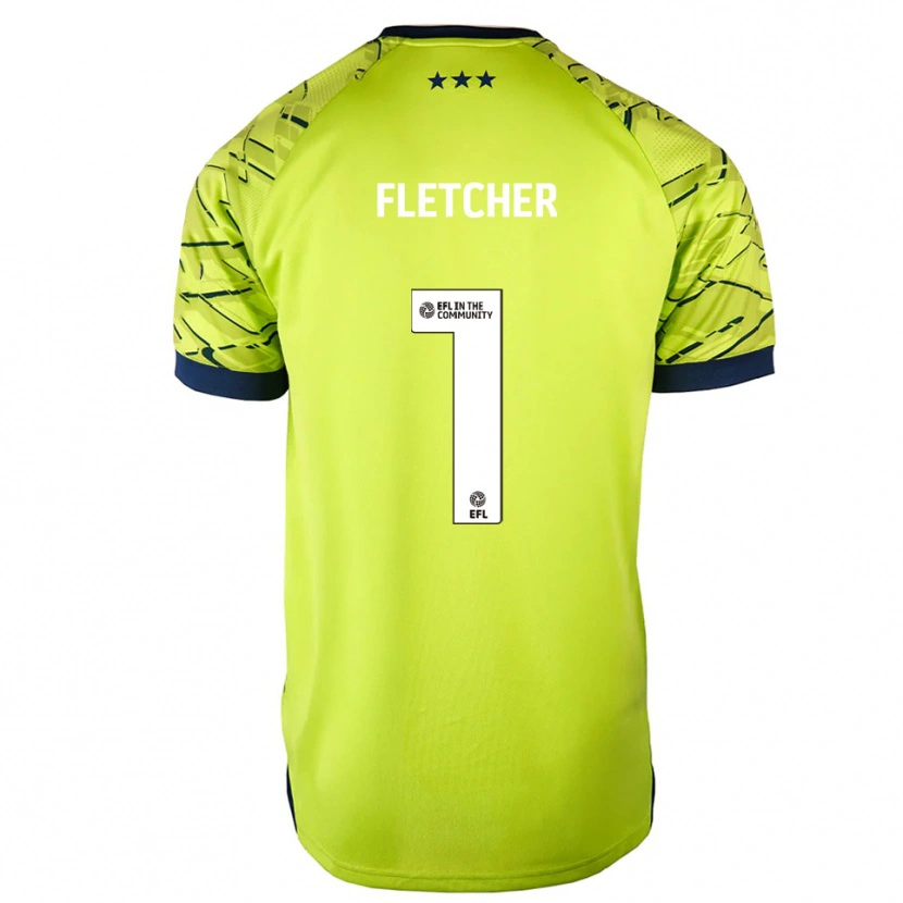 Danxen Heren William Fletcher #1 Groen Geel Keepersshirt 2025/26 T-Shirt België