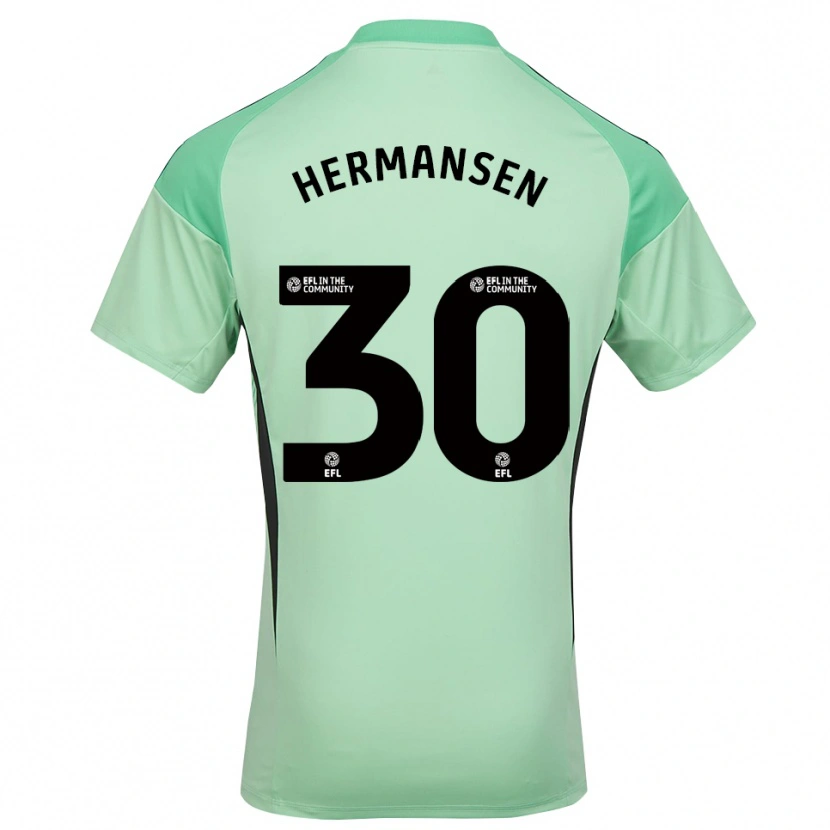 Danxen Heren Mads Hermansen #30 Lichtgroen Zwart Keepersshirt 2025/26 T-Shirt België