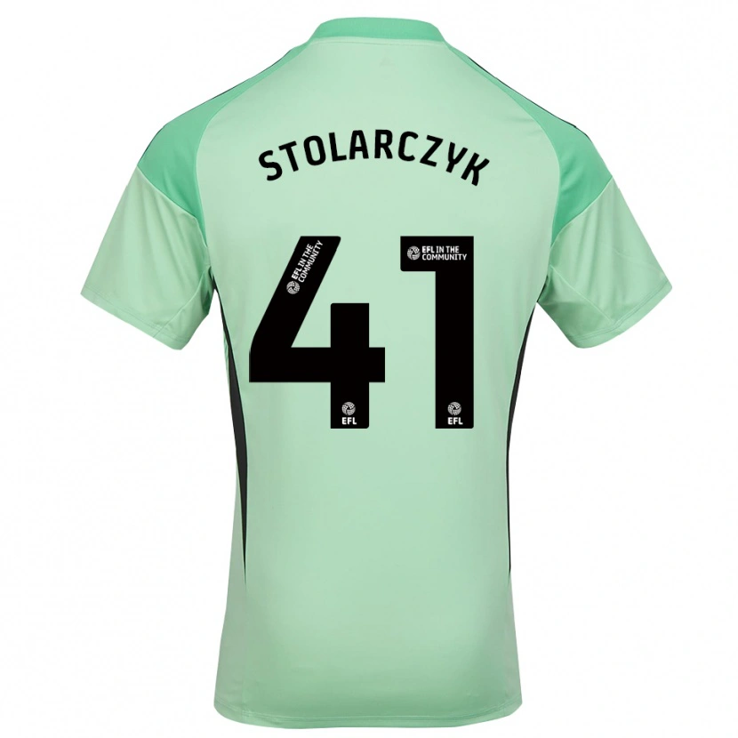 Danxen Heren Jakub Stolarczyk #41 Lichtgroen Zwart Keepersshirt 2025/26 T-Shirt België