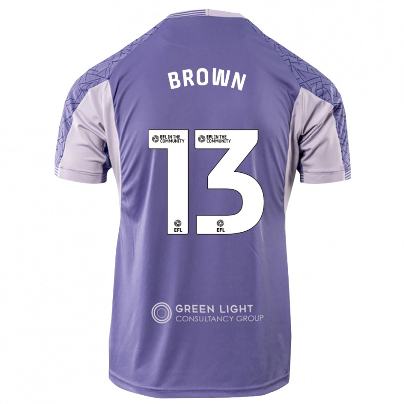 Danxen Heren Mason Brown #13 Licht Paars Keepersshirt 2025/26 T-Shirt België