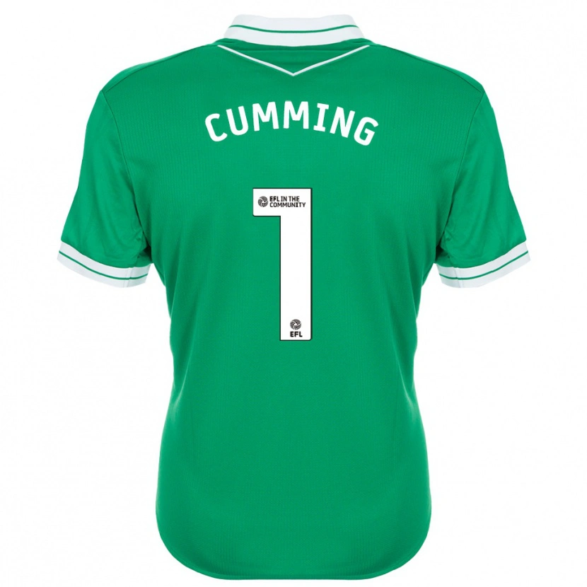 Danxen Heren Jamie Cumming #1 Groen Wit Keepersshirt 2025/26 T-Shirt België