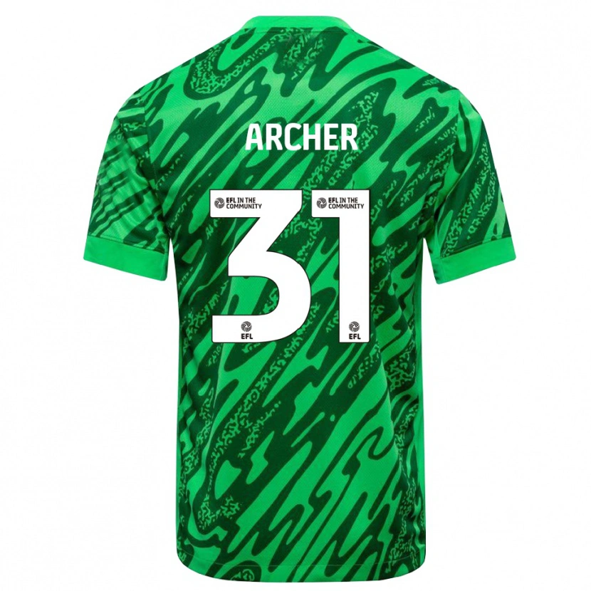 Danxen Heren Jordan Archer #31 Bos Groen Keepersshirt 2025/26 T-Shirt België