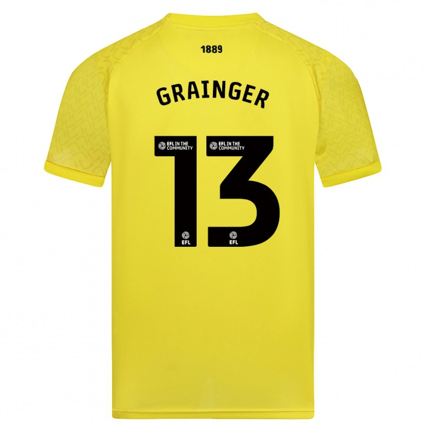 Danxen Heren Benjamin Grainger #13 Geel Zwart Keepersshirt 2025/26 T-Shirt België