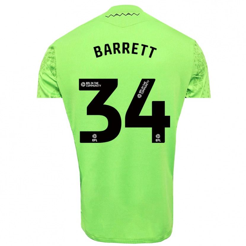 Danxen Heren Killian Barrett #34 Limoen Zwart Keepersshirt 2025/26 T-Shirt België