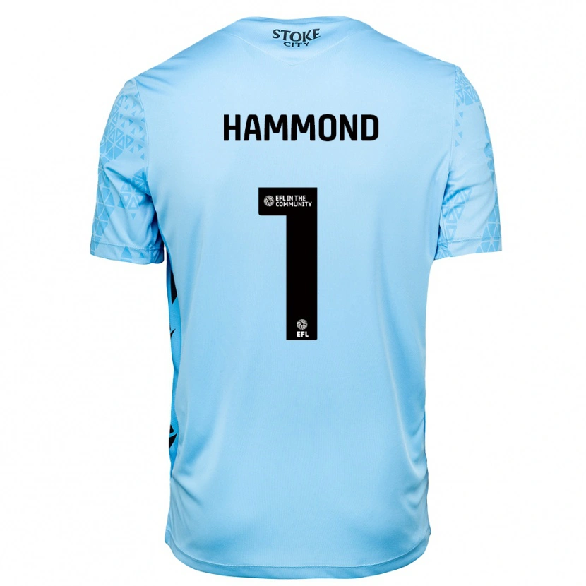 Danxen Heren Alek Hammond #1 Hemelsblauw Zwart Keepersshirt 2025/26 T-Shirt België