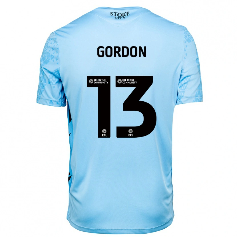 Danxen Heren Jonathon Gordon #13 Hemelsblauw Zwart Keepersshirt 2025/26 T-Shirt België