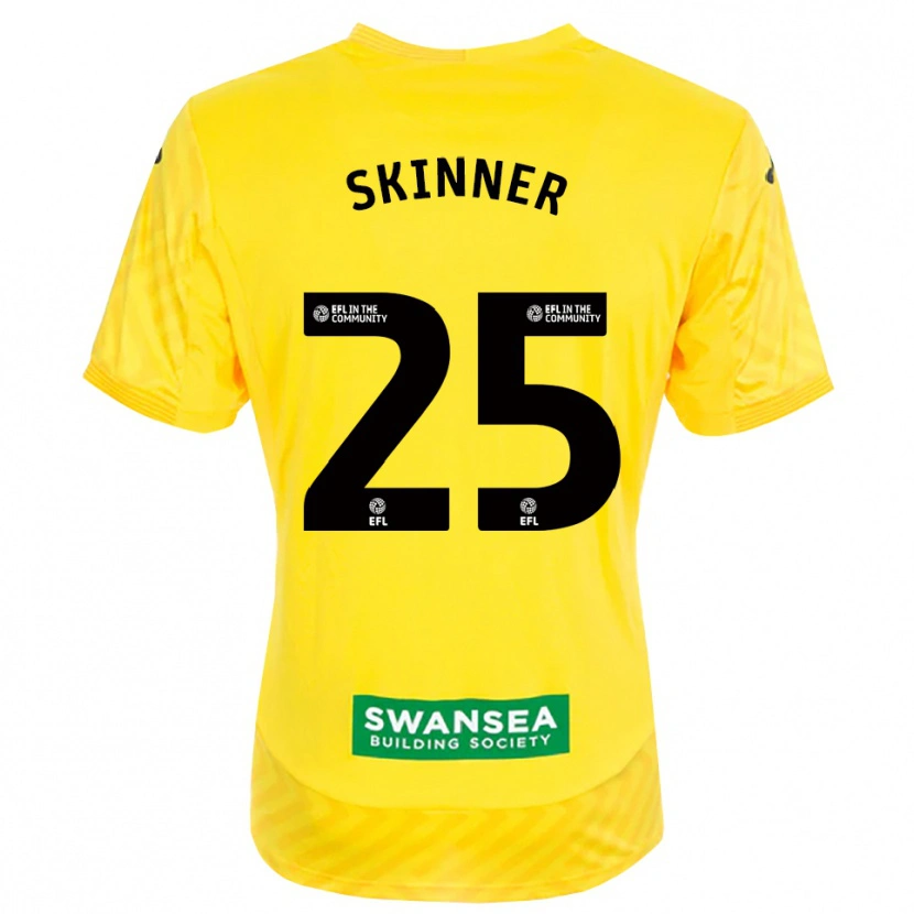 Danxen Heren Claire Skinner #25 Geel Zwart Keepersshirt 2025/26 T-Shirt België