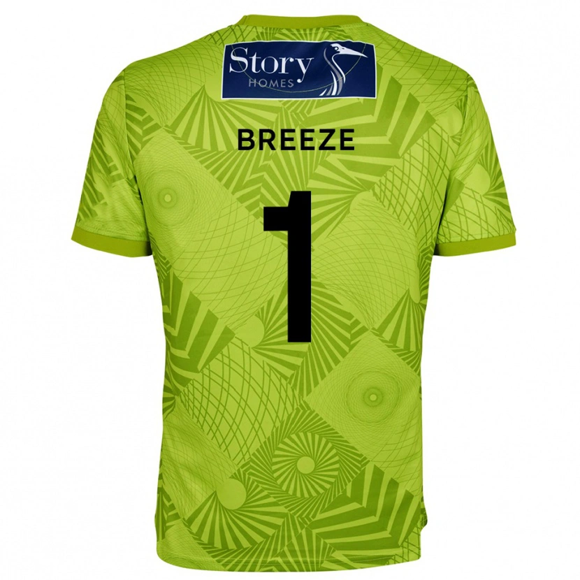 Danxen Heren Gabriel Breeze #1 Geel Groen Keepersshirt 2025/26 T-Shirt België