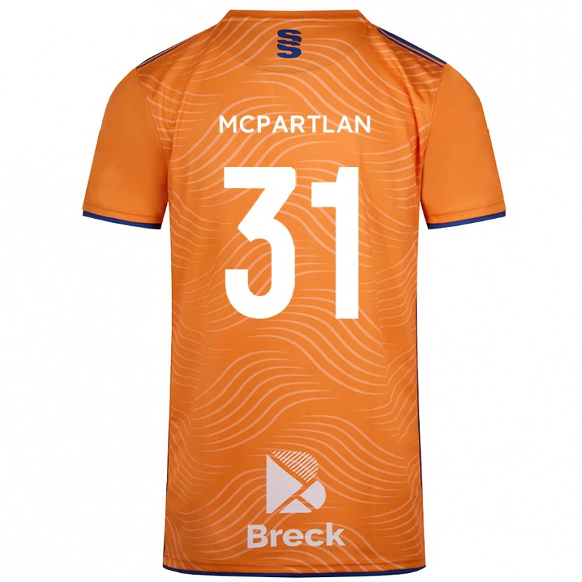 Danxen Heren Cian McPartlan #31 Oranje Zwart Keepersshirt 2025/26 T-Shirt België