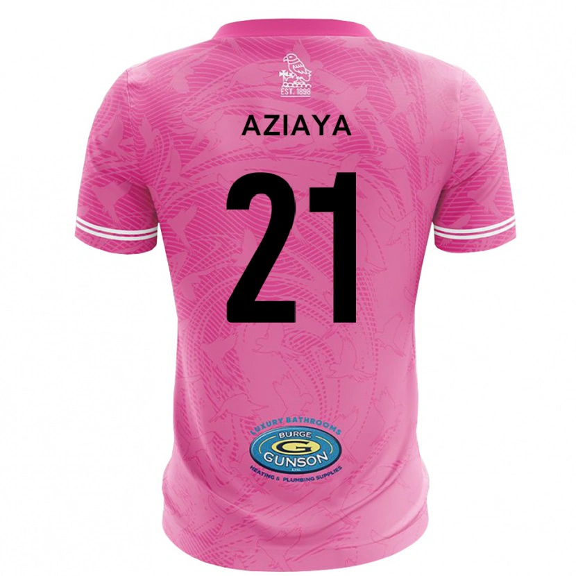 Danxen Heren David Aziaya #21 Roze Wit Keepersshirt 2025/26 T-Shirt België