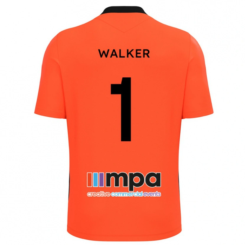 Danxen Heren Laurie Walker #1 Oranje Zwart Keepersshirt 2025/26 T-Shirt België