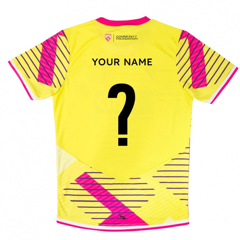 Danxen Heren Morecambe FC Geel Roze Keepersshirt 2025/26 T-Shirt België