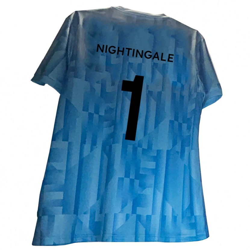 Danxen Heren Ben Nightingale #1 Blauw Wit Keepersshirt 2025/26 T-Shirt België