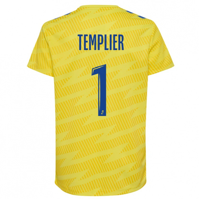 Danxen Heren Emma Templier #1 Geel Blauw Keepersshirt 2025/26 T-Shirt België