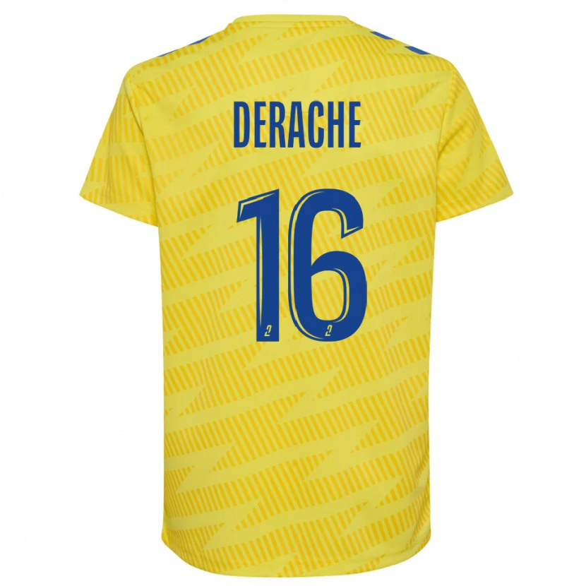 Danxen Heren Joseph Derache #16 Geel Blauw Keepersshirt 2025/26 T-Shirt België
