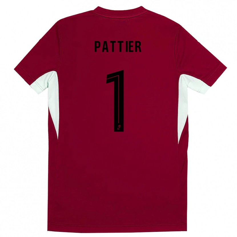 Danxen Heren Maxime Pattier #1 Rode Zwart Keepersshirt 2025/26 T-Shirt België