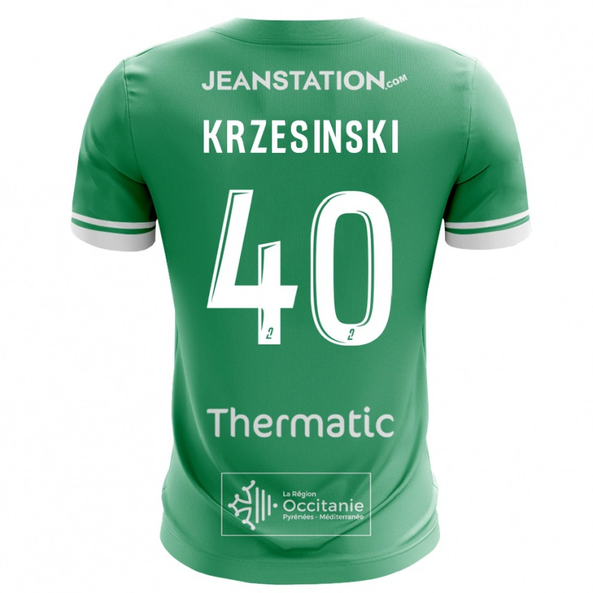 Danxen Heren Clément Krzesinski #40 Groen Wit Keepersshirt 2025/26 T-Shirt België