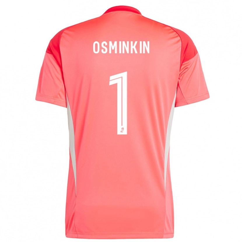 Danxen Heren Vitaliy Osminkin #1 Oranje Rood Wit Keepersshirt 2025/26 T-Shirt België