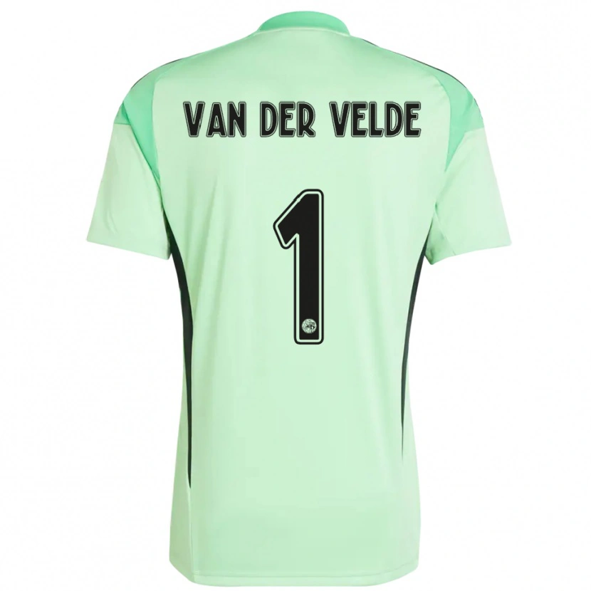 Danxen Heren Valentijn van der Velde #1 Lichtgroen Zwart Keepersshirt 2025/26 T-Shirt België