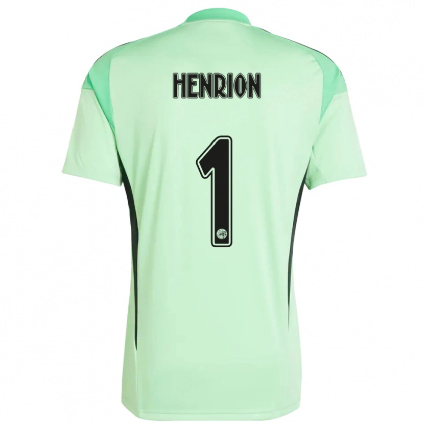 Danxen Heren Martin Henrion #1 Lichtgroen Zwart Keepersshirt 2025/26 T-Shirt België
