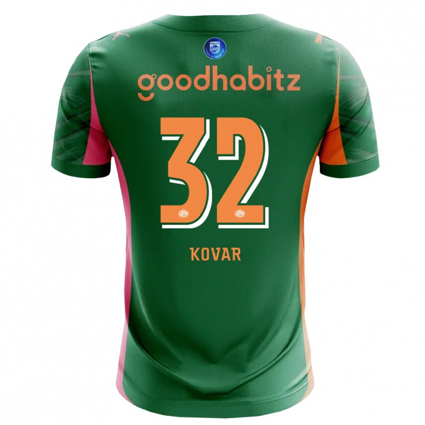 Danxen Heren Matej Kovar #32 Groen Oranje Keepersshirt 2025/26 T-Shirt België