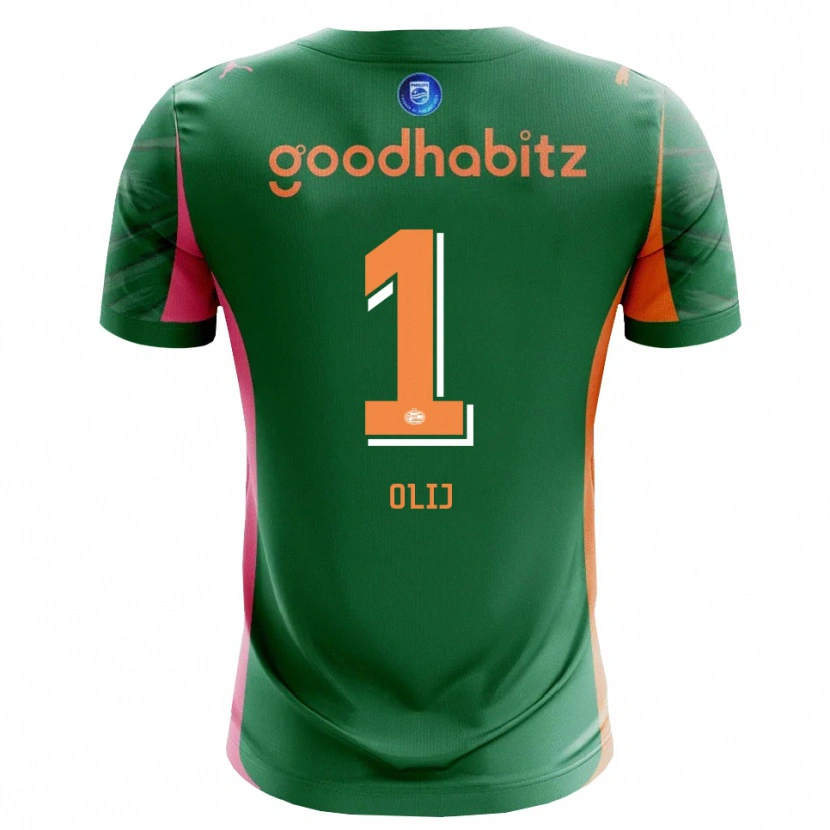 Danxen Heren Nick Olij #1 Groen Oranje Keepersshirt 2025/26 T-Shirt België