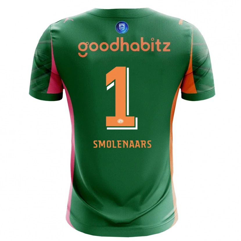 Danxen Heren Tijn Smolenaars #1 Groen Oranje Keepersshirt 2025/26 T-Shirt België
