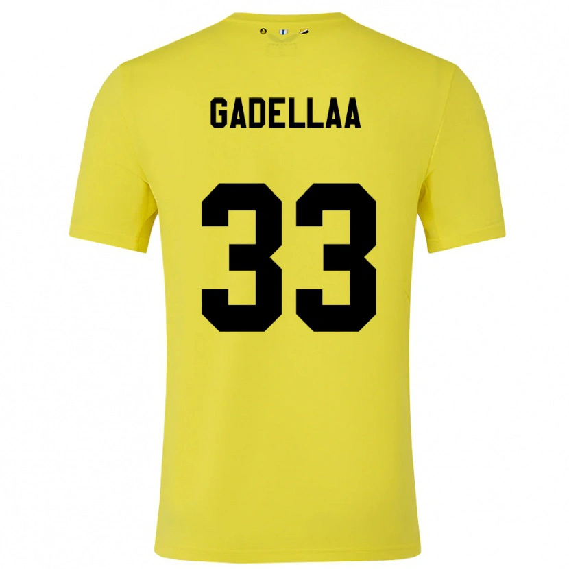 Danxen Heren Kevin Gadellaa #33 Geel Zwart Keepersshirt 2025/26 T-Shirt België
