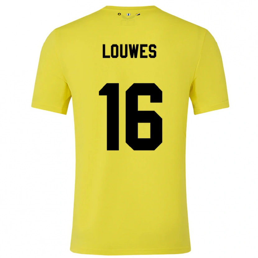 Danxen Heren Puck Louwes #16 Geel Zwart Keepersshirt 2025/26 T-Shirt België