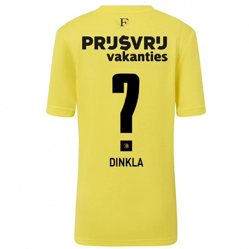 Danxen Heren Claire Dinkla #0 Geel Zwart Keepersshirt 2025/26 T-Shirt België