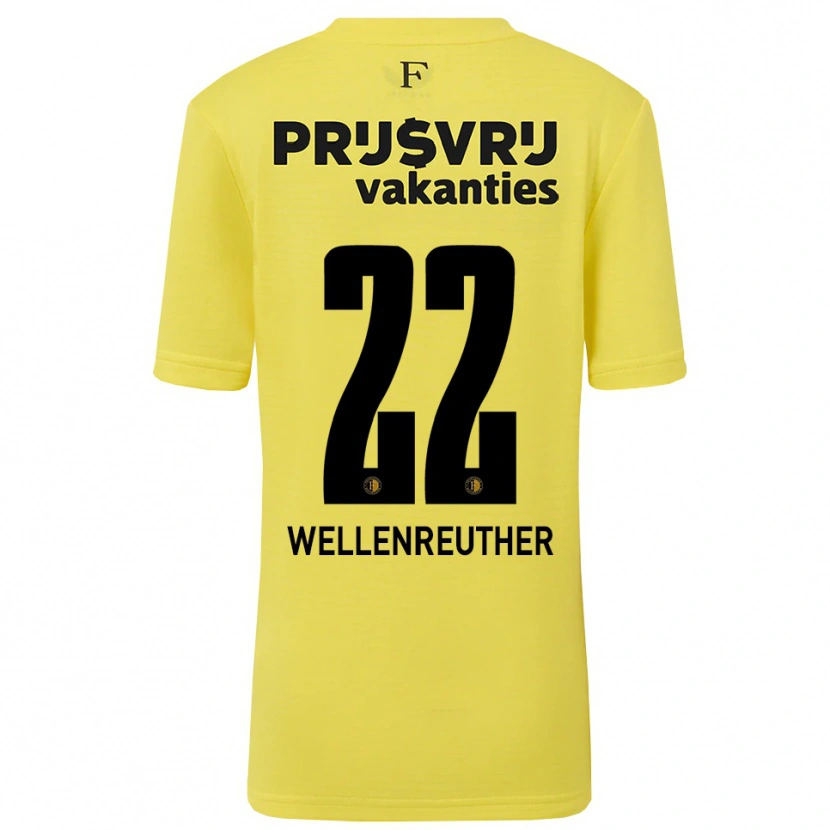 Danxen Heren Timon Wellenreuther #22 Geel Zwart Keepersshirt 2025/26 T-Shirt België