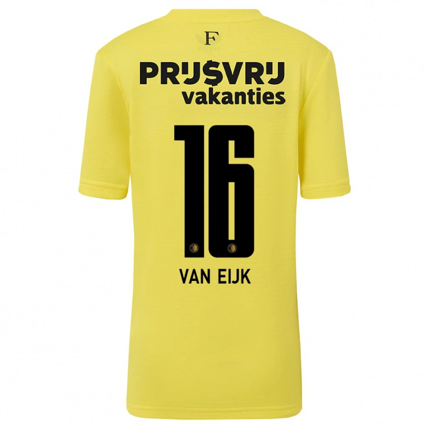Danxen Heren Roos Van Eijk #16 Geel Zwart Keepersshirt 2025/26 T-Shirt België