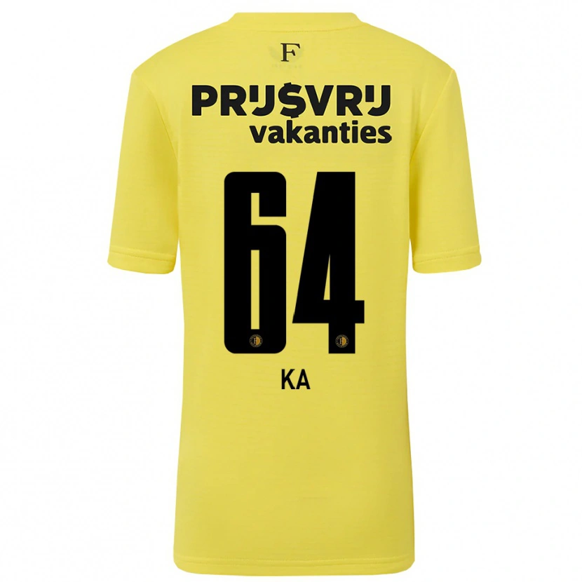 Danxen Heren Ismail Ka #64 Geel Zwart Keepersshirt 2025/26 T-Shirt België