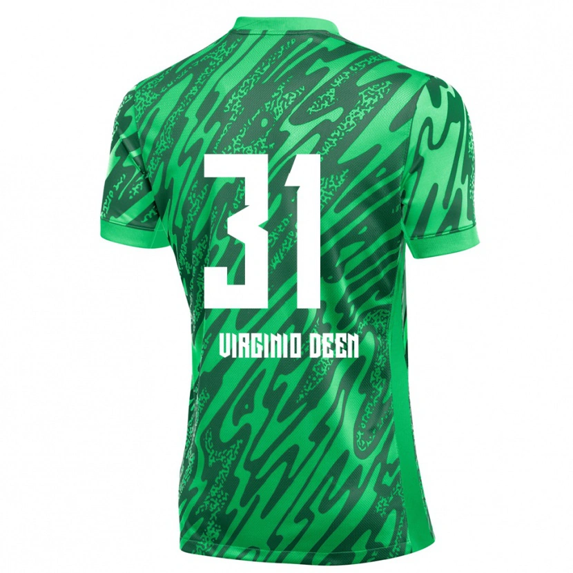 Danxen Heren Daniël Virginio Deen #31 Groen Wit Keepersshirt 2025/26 T-Shirt België