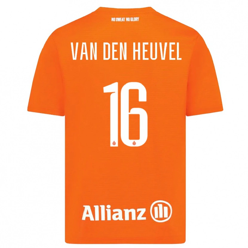 Danxen Heren Dani van den Heuvel #16 Oranje Wit Keepersshirt 2025/26 T-Shirt België