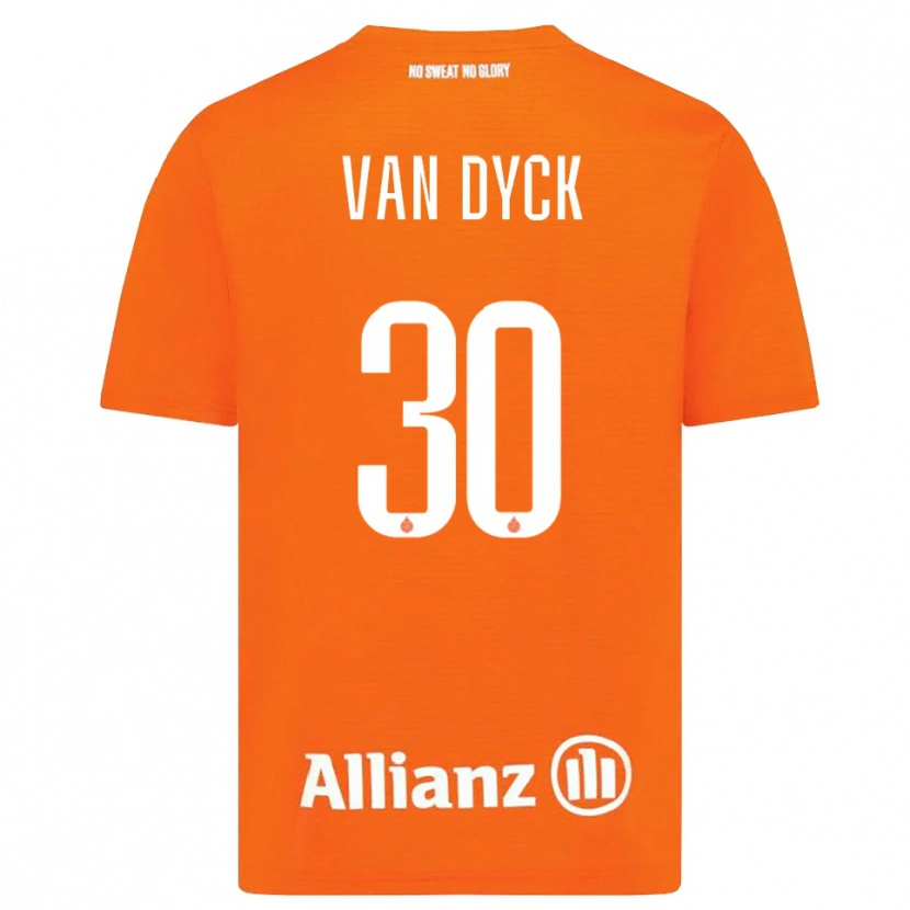 Danxen Heren Nell Van Dyck #30 Oranje Wit Keepersshirt 2025/26 T-Shirt België