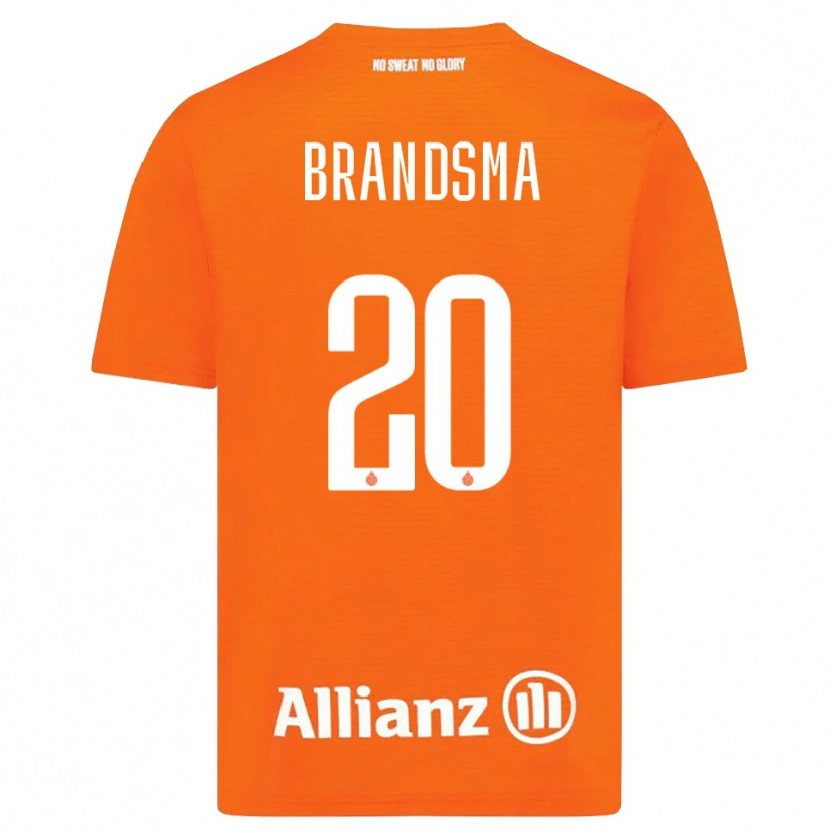 Danxen Heren Ilke Brandsma #20 Oranje Wit Keepersshirt 2025/26 T-Shirt België
